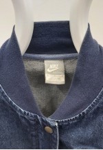 00s Denim Bomber Jacket Navy