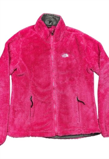 Vintage Ladies Pink Sherpa Fleece Jacket