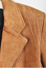 Vintage Premium 00s suede leather blazer jacket